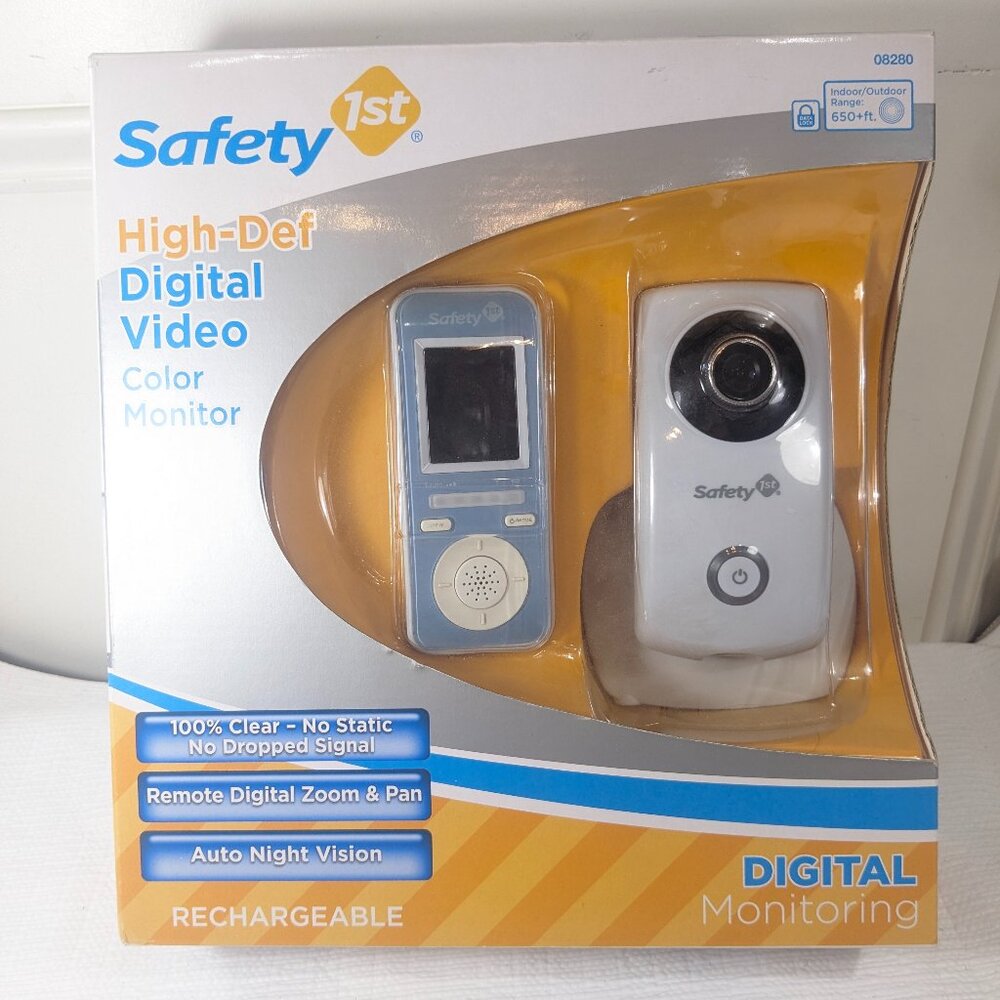 NEW Safety 1st 08280 High-Def Digital Color NIGHT VISION ZOOM BABY Video Monitor